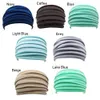 Bandeau anti-transpiration 1PC coloré ruban extensible tissu large sport antidérapant élastique bandeau pli Yoga bandeau cheveux bande Turban course accessoires 230425