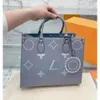 deri mini tote crossbody çanta moda kurnaz onthego crossbody bayanlar çanta yan kabartmalı çiçekler orijinal toz çantası ücretsiz kutu