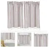Curtain Rod Pocket Room Draperies Short Window Curtains Kitchen Tiers For Bedroom Living Accessory Red