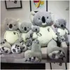 Bonecas de pelúcia 100-80cm grande nt austrália koala brinquedo de pelúcia macio urso boneca brinquedos crianças juguetes para meninas presente de aniversário 220119 gota de dhx4z