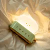 Luzes noturnas fabricantes de pão de pão criativo USB Quarto de lâmpada Crianças, cronometrando lâmpadas de dormir quente à beira de cabeceira