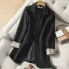 Designerkleidung für Damen, Designerkleidung für Damen, Mantel für Damen, weiß, kleine Anzugjacke, koreanische Version, locker sitzende, lässige Damenbekleidung, professionelle, große Damenbekleidung