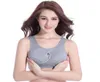 Kvinnor Antisagging Cotton Sports BH Crop Top med vadderad för aerobics fitness Yoga H7JP2603231