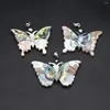 Pendant Necklaces 1PC Butterfly Shape White Shell Charms Natural Abalone Pendants For Jewelry Making DIY Earrings Women Gifts