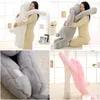 Pluche poppen Lovely Nt Animal 90Cm 120Cm Zachte Cartoon Big Ear Bunny Knuffel Konijn Gevuld Kussen Meisje Cadeau 220409 Drop Delivery Speelgoed Dhr3B