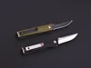 New A1916 Pocket Folding Knife 440C Satin/Stone Wash Blade G10 Handle Outdoor Camping Hiking Fishing EDC Folder Knives with Nylon Bag