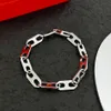 Maillon H BIG Bracelet pour femme créateur pour homme couple Plaqué Or 18K T0P plus haut compteur Matériaux Avancés bijoux luxe cadeau pour petite amie avec boîte 020