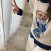 Mens Sweaters RL Tasarımcı Erkekler Örgüler Bear Sweater Ralphs Polos Pullover Crewneck Örme Laurens Uzun Kollu Gündelik Noel Basılı Erkek Boyut