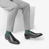 Chaussures habillées faites à la main 2023 hommes d'affaires vêtements de cérémonie première couche en cuir de vachette à lacets petit bout carré en cuir véritable hommes