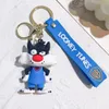 Fashion Cute 10 designs 3D Jewelry KeyChain Different Design PVC Key Ring Accessories