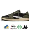 Jumpman 1 Mens Basketball Shoes University Bred Patent Dark Reverse Mocha J 1s low Cactus Jack Black Olive Palomino High Denim Lost and Found Womens Sneakers Size 36-47