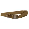 Waist Support Canvas Tactical Sport Belt With Plastic Buckle Military Adjustable Outdoor Fan Waistband Back