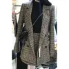 Zweiteiliges Kleid Frühling und Herbst Damen Korean Fashion Casual Slim Plaid Anzug Jacke Kurzer Rock Zweiteilig