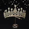 Haarclips Bronrettes Barokke roségouden Peacock Crystal Crowns Wedding Accessories Bridal Tiaras Diadeem Rhinestone JewelryHair Stre22