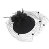 Party Hats 1pc 20s 30s Pillbox Fascinator Hat Cocktail Wedding Tea With Veil275Y4740874