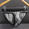 Sous-vêtements simples respirants modal lettre sous-vêtements sexy slips filetage culotte U convexe hommes string