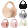 Ear Muffs Ear Muffs New Folding Warm Earmuffs Portable Mens And Womens Solid Color Winter Cold Resistant Extra Drop Delivery Fashion A Dhpn9