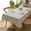 Table Cloth Simple Tablecloth Polyester Imitation Linen Modern Fresh For Decoration Home Rectangular