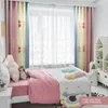 Vorhang Benutzerdefinierte kleine frische Cartoon rosa Prinzessin Zimmer Kinder Stoff Mädchen Schlafzimmer Fenstervorhang