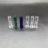 Mini szklane końcówki filtra Hookah Bong grube Pyrex OD 8 mm tytoń suchy ziół ROCE PAPIEROWA Ręka Wyrzuć jedną hitter rurę Dym Akcesorium Bongs