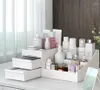 Boîtes de rangement organisateur de maquillage cosmétique avec tiroirs en plastique salle de bain boîte de soins de la peau brosse porte-rouge à lèvres organisateurs Storag5834527