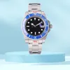 Klassisk stil Automatisk klockor Sapphire Glass Mechanical Wristwatch rostfritt stålklocka Business Watch for Men Watch Box Men's Underwater Mechanical Watch