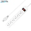 Cabo de alimentação Plug Power Strip 6 Tomada US American Plug Adaptador elétrico Tomada listada na UL Proteção contra sobrecarga Cabo de extensão de 1,8 m Adaptador de viagemL231125