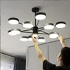 Kroonluchters hanglampen woonkamer minimalistisch kroonluchter moderne led lnterieur verlichting armaturen Aldus Creative Slaapkamer plafondlamp