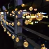 Lawn Lamps 100 LEDs 12m Crystal Ball Solar Light Outdoor IP65 Waterproof String Fairy Lamps Solar Garden Garlands Christmas Decoration Q231125