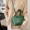 Shoulder Bags Crocodile Pattern Shoulder Crossbody Bags for Women 2023 Luxury Designer Handbags PU Leather Golden Hardware Ladies Mini Totes