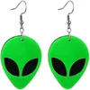 Dangle Brincos Acrílico Aliens Bonito Verde Desenhos Animados Eardrop Mulheres Resina Moda Jóias Femininas Festa Y2K Acessórios