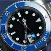 Män armbandsur Top Blue Ceramic Bezel Black Mens Mechanical rostfritt stål Automatisk rörelse Titta på Sport Självvind Casual Watches Designer Montre de Luxe