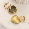 Stud presente amor coração 2023 mulheres casal alto sentido festa de casamento brincos moda jóias de ouro atacado