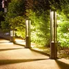 Lámparas de césped Lámpara de césped Al aire libre Moderno Aluminio Porche Jardín Impermeable IP54 Luz de césped exterior Patio Césped Luces de paisaje Lámpara de césped Q231125
