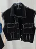 남자 조끼 AD9103 패션 코트 재킷 2023 활주로 고급 유럽 디자인 파티 스타일 의류