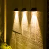 Solar outdoor light waterproof wall wall light Outdoor courtyard decoration Villa exterior wall garden layout wall washing spotlights