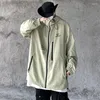 Men's Jackets Spring Men Stripe Reflective Korean Streetwear Hooded Casual Male Outerwear Coats Unisex Loose Windbreakers