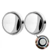 New New 2pcs convex mounted auxiliary rear-view mirror 360 degree rotation wide-angle round frame blind spot rear-view mirror