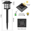 Lawn Lamps Solar Light LED Outdoor Pathway Light IP65 Waterproof Lawn Lights Garden Decor Patio Driveway Walkway Energy Lighting Solar Lamp Q231125