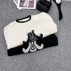 women sweater designer knitwear womens knit sweaters winter new fashion solid color pullover knitted tops embroidery pattern knitshirt 2024SS