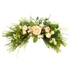 Decoratieve bloemen Spring fijn blad gypsophila rozendeur lintel huizen simulatie bloemdecoratie hanger verlichte buiten