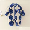 Cosplay Cosplay Autumn Winter Baby Rompers Cartoon Warm Woolen Toddler Jumpsuits Inner Thicken Loose Spädbarnsdräkt 230808 Drop Deliver Dhay1