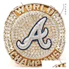 Cluster Rings 6 Player Name 2021 2022 World Series Baseball Team Championship Ring Man Soler Albies Fried Son Souvenir Men Fan Gift Wh Dhkcm