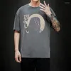 T-shirt da uomo ZhuZunZhe 2023 Summer Style Lion Print Cotton T-shirt casual a maniche corte allentata di moda Explosion All-Match