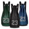 Utomhuspåsar tungt tygnätbasket ryggsäck lättvikt gym yogapäska för att bära fotboll boll volleyboll fotbollsskor säck j230424