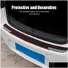 Autres pièces de moto Nouveau 90cm Protecteur de porte arrière de voiture Coffre Seuil Pare-chocs Épaissi ER Bande Seuil Protection Anti Kick Guard Stri Otta6