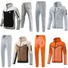 Survêtements Sweat-shirts pour hommes Vestes Nihook Sweats à capuche pour hommes Femmes Zipper Sportswear Pull à capuche Pantalon Survêtement Sweat à capuche Manteau Costume 6MUR