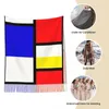 Sciarpe Sciarpa modello Mondrian per donna inverno autunno scialli pashmina e avvolgente scialle lungo arte geometrica astratta da donna