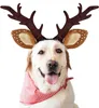 犬のアパレル犬猫クリスマストナカイの角のヘッドバンドクラシック調整可能なエルクハットヘッドウェアペットディアコスパリーコスチュームアクセサリー231124