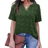 Damen Blusen Sommer Kleidung V-Ausschnitt Tops Elegant Büro Dame Flare Kurzarm Weißes Hemd Mode Dot Chiffon Bluse Damen Blusas 24729